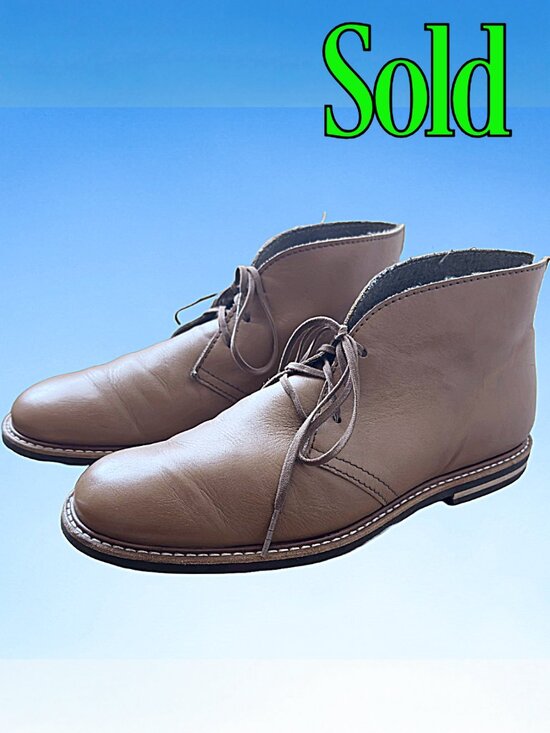 The Generic Man Other - The Generic Man Handmade Caramel Leather Chukka Boots, Sz 44.5/US 11